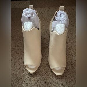 Bone Peep The Toe Booties